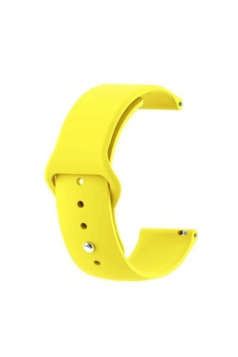 Huawei GT4 41mm 18mm Klasik Kordon - Sarı