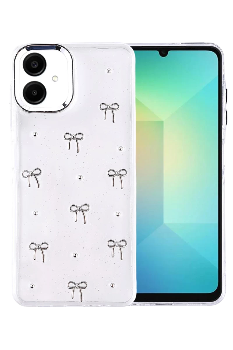 Samsung Galaxy A07 4G Uyumlu Fiyonk Desenli Kapak - Desen 5
