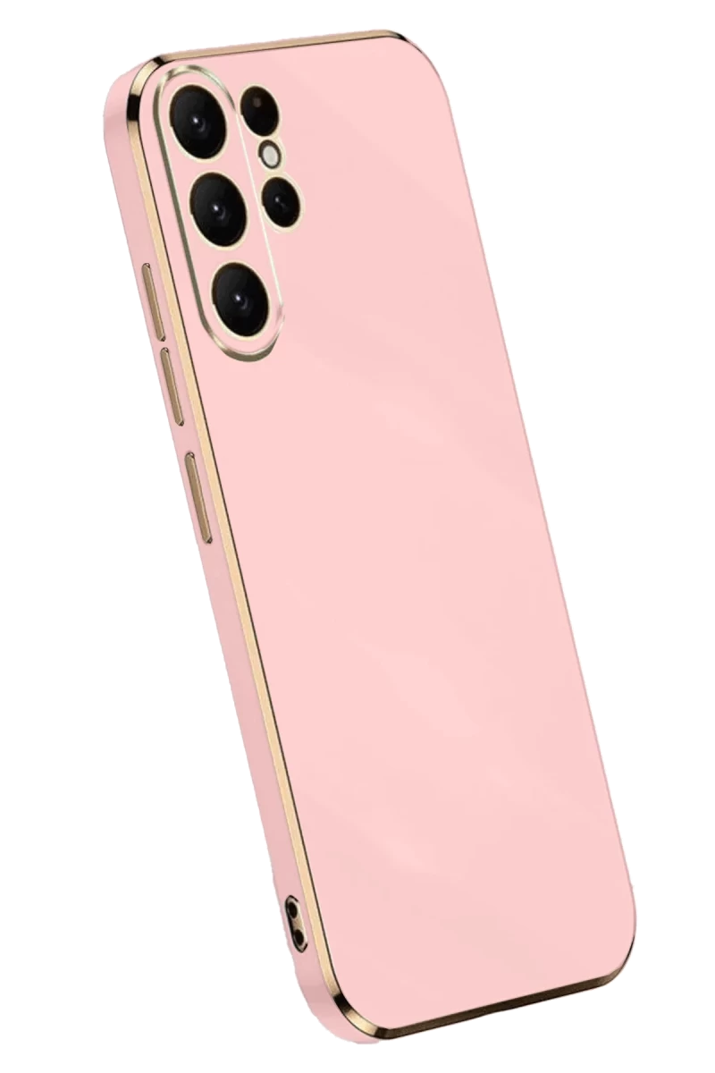 Samsung Galaxy S25 Ultra Uyumlu Kılıf Volet Silikon - Pembe