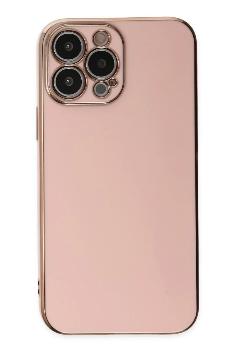 Apple iPhone 15 Pro Max Uyumlu Kılıf Volet Silikon - Pembe