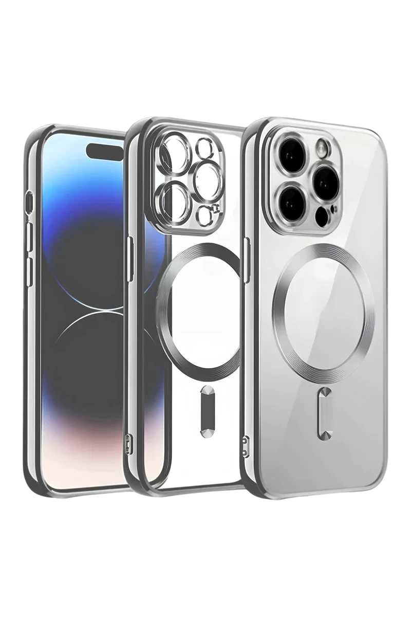 Apple iPhone 12 Pro Uyumlu Kılıf Kross Magneticsafe Kapak - Titan Gri
