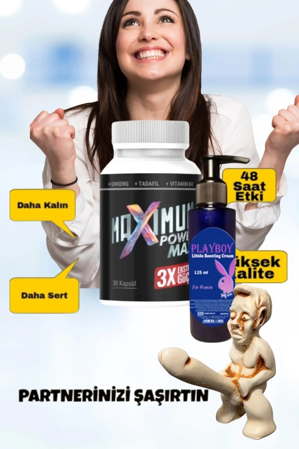 Maximum Power Erkeklere Özel 30lu Libdo Arttrc Krem Mucize Set