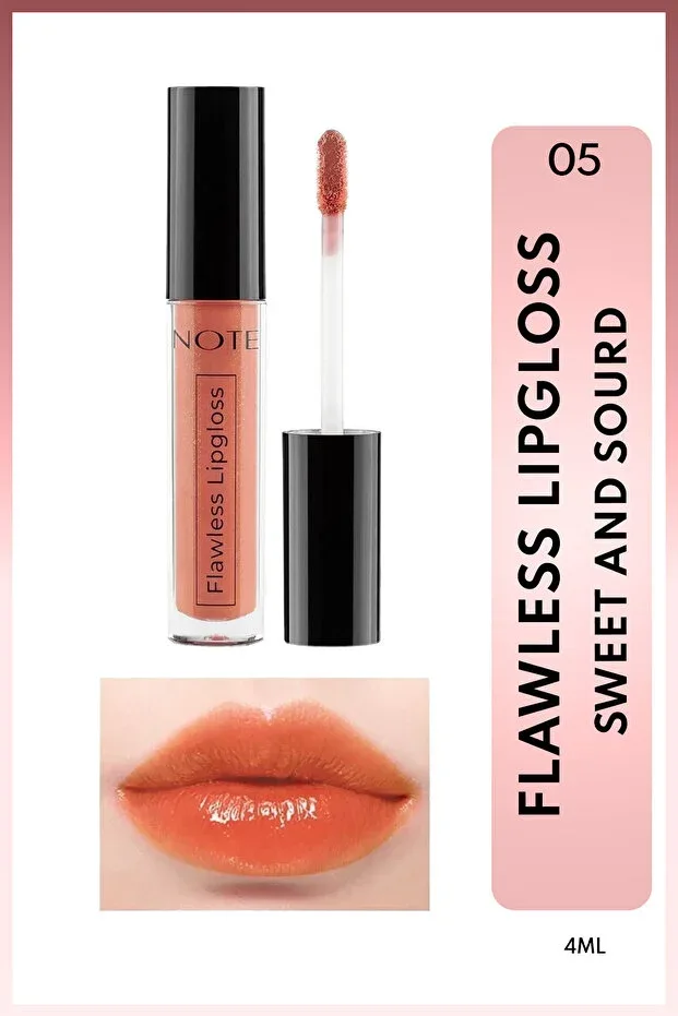 Flawless Lipgloss Dudak Parlatıcısı - 05 Sweet And Sour - Turuncu