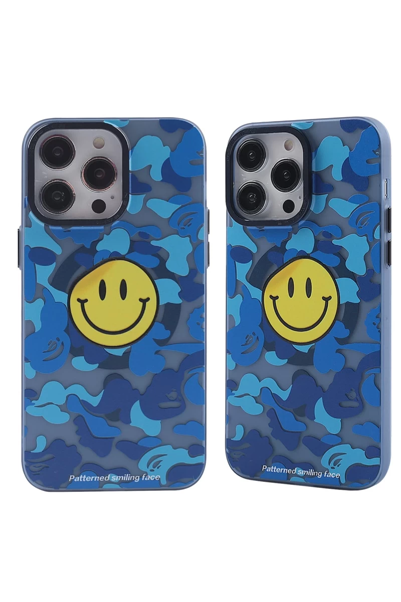 Apple iPhone 13 Pro Uyumlu Kılıf Apollo Magneticsafe Desenli Kapak - Apollo Mavi - 1