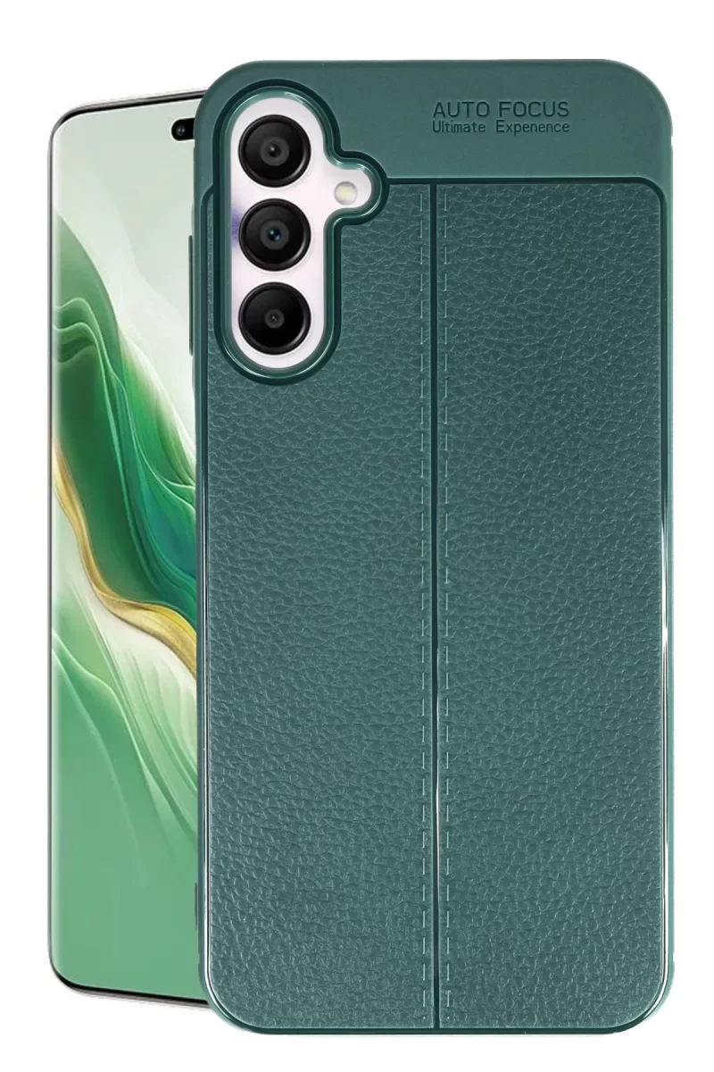 Samsung Galaxy A15 4G Uyumlu Kılıf Auto Focus Kapak - Koyu Yeşil
