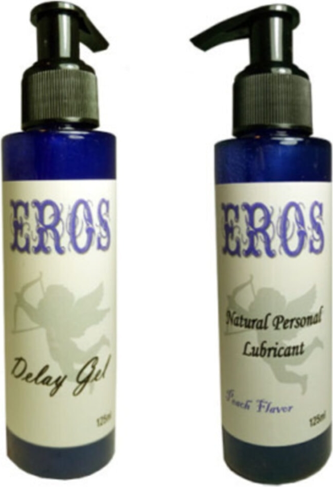 Eros 125ml Şeftali Aromalı  125ml Dlay Jel Erkeklere Özel Set