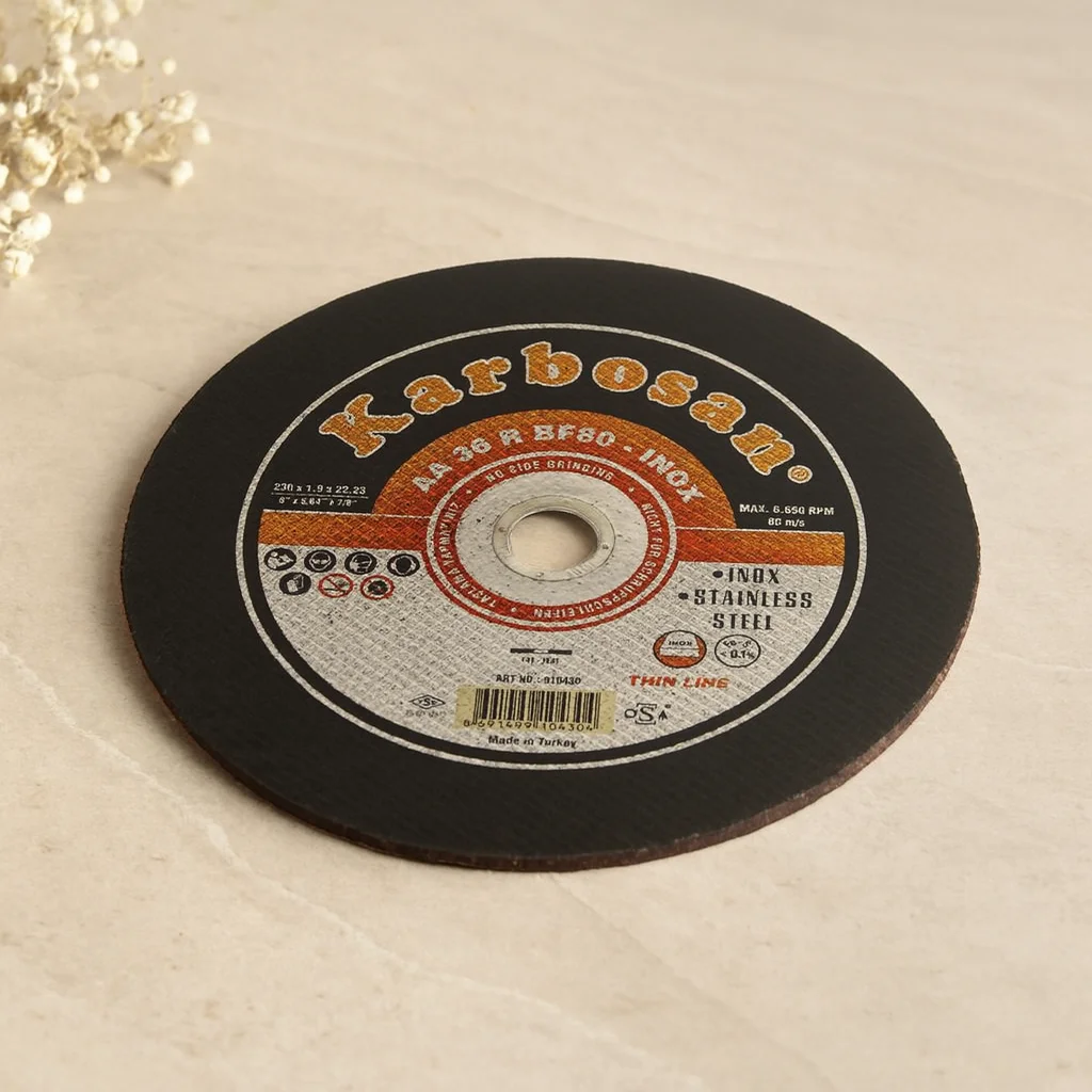 230 mm Inox Metal Kesici Disk 1,92 mm ? 22 mm Delik