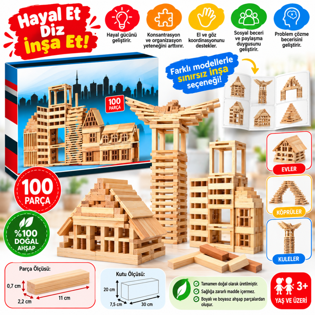 KR101 Ahşap Bloklar