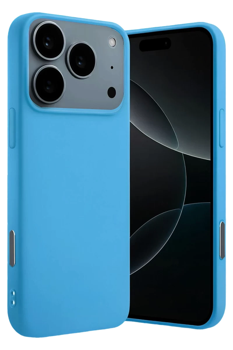 Apple iPhone 17 Pro Uyumlu Nano içi Kadife Silikon - Mavi