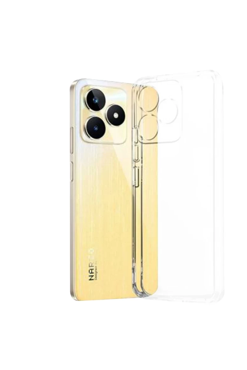 Realme C53 Uyumlu Kılıf Lüx Şeffaf Silikon