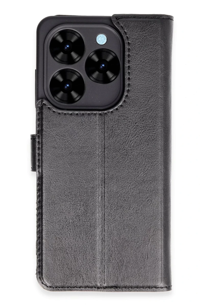 Tecno Spark Go 2024 Kılıf Trend S Plus Kapaklı Kılıf - Siyah