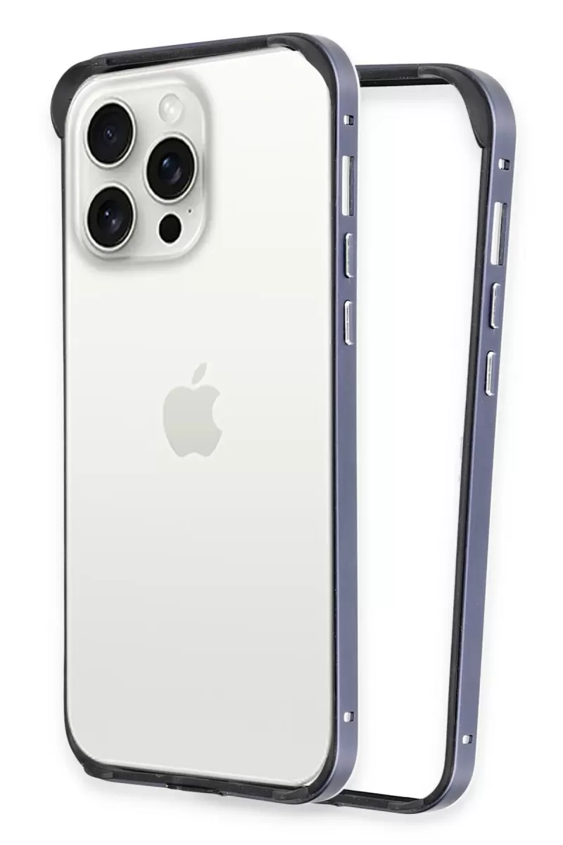 Joko Apple iPhone 15 Pro Uyumlu Land Bumper Koruma Kapak - Lacivert