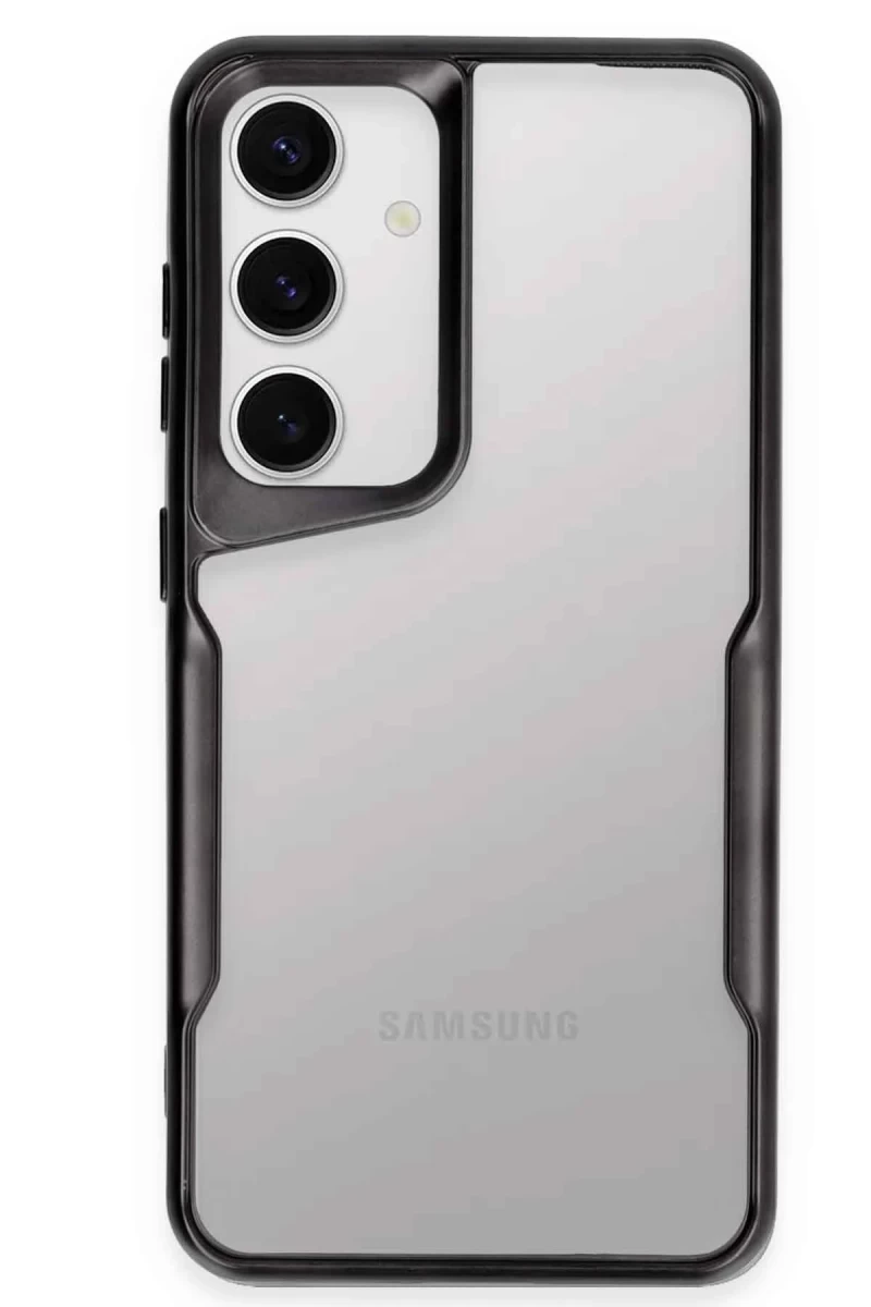Samsung Galaxy S24 Uyumlu Kılıf Boyi Silikon Kapak - Siyah