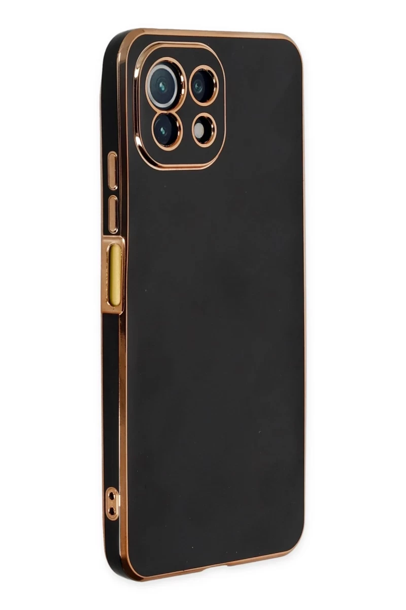 Xiaomi Mİ 11 Lite Uyumlu Kılıf Volet Silikon - Siyah