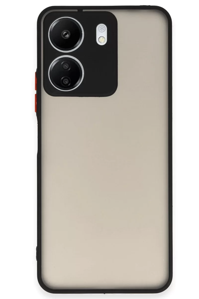 Xiaomi Redmi 13C Uyumlu Kılıf Montreal Silikon Kapak - Siyah