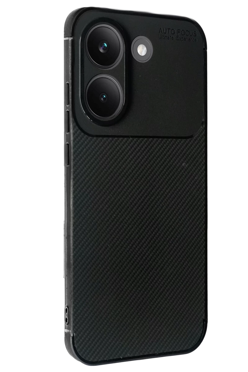Xiaomi Poco X8 Pro Uyumlu Auto Focus Karbon Kapak - Siyah