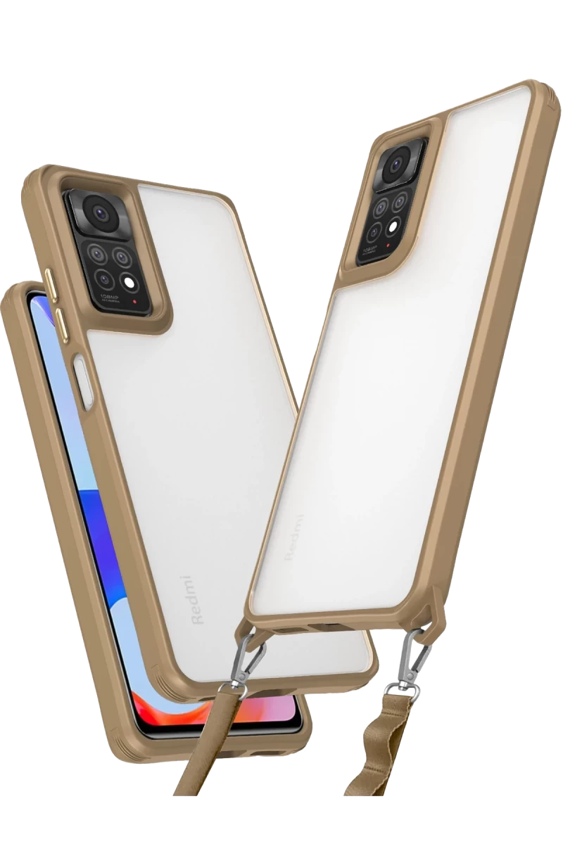 Xiaomi Redmi Note 11 Pro Uyumlu Kılıf Penta Silikon Kılıf - Çöl Titanyum