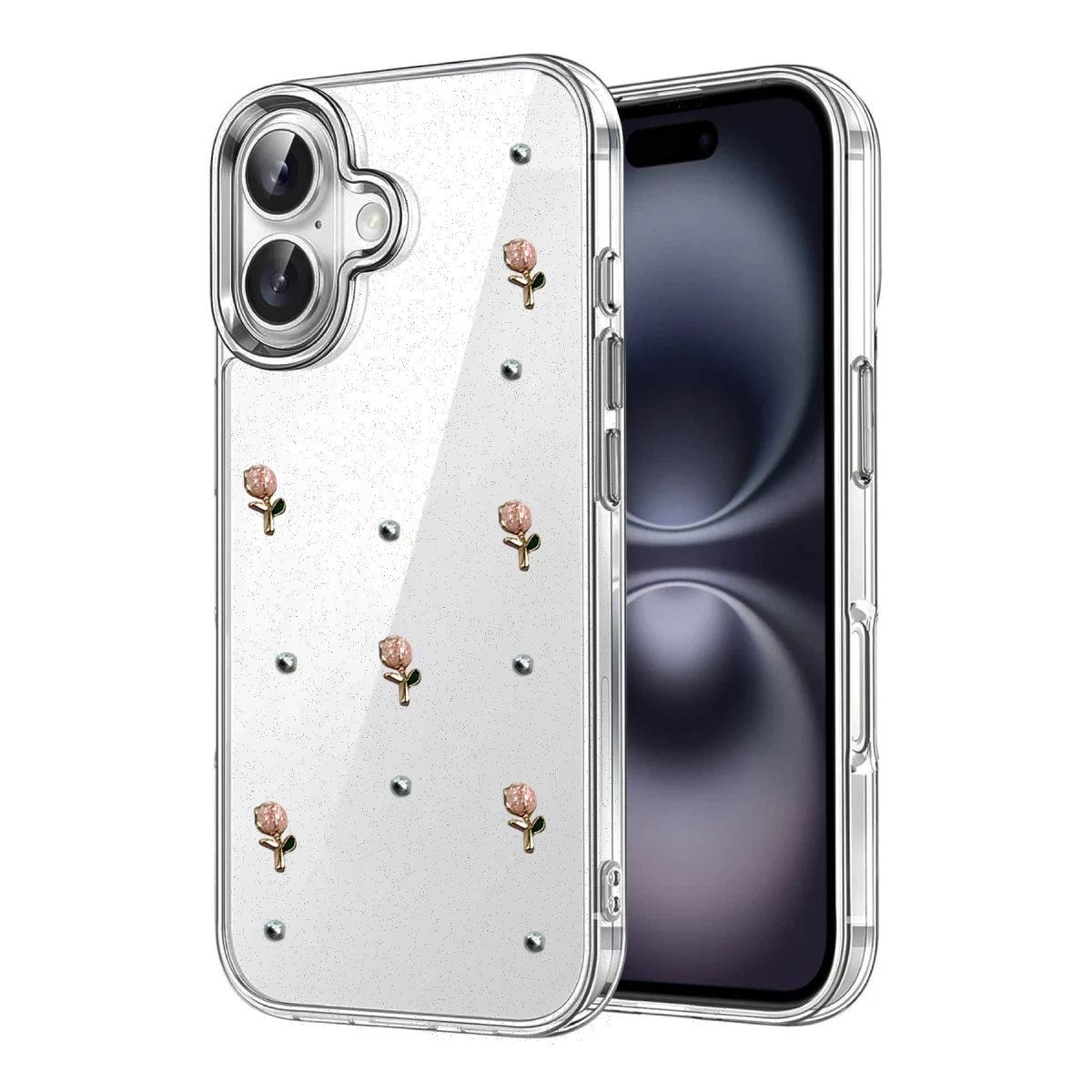 Apple iPhone 16 Fiyonk Desenli Kapak - Desen 6