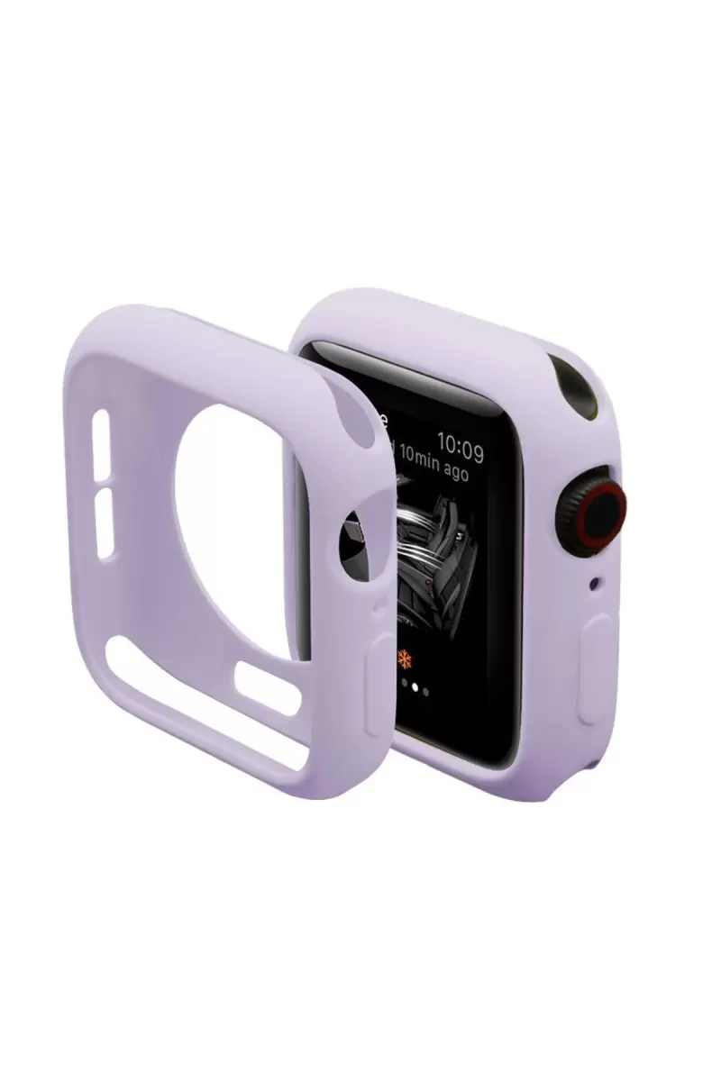 Apple Watch 38mm Uyumlu Silikon Alt Kasa - Lila