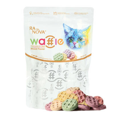 Dondurularak Kurutulmuş Etli Waffle Kedi Ödülü 60 Gr