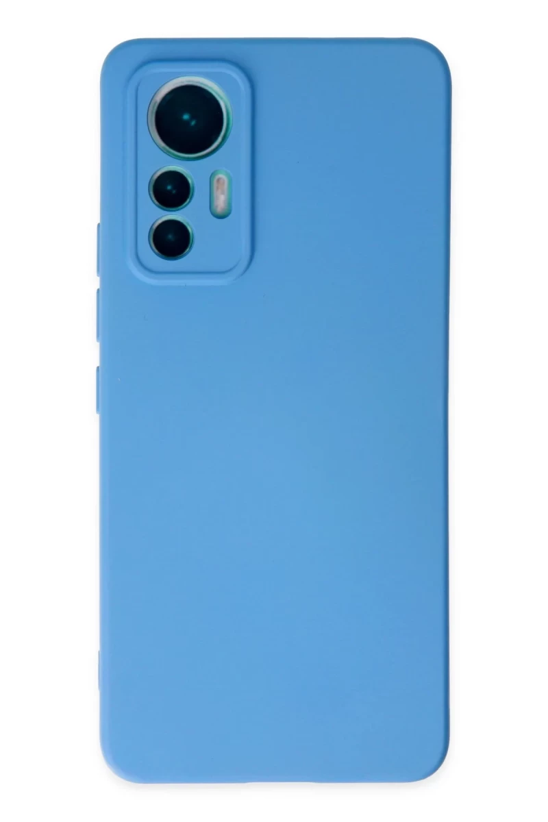 Xiaomi Mi 12 Lite Uyumlu Kılıf Nano içi Kadife Silikon - Mavi