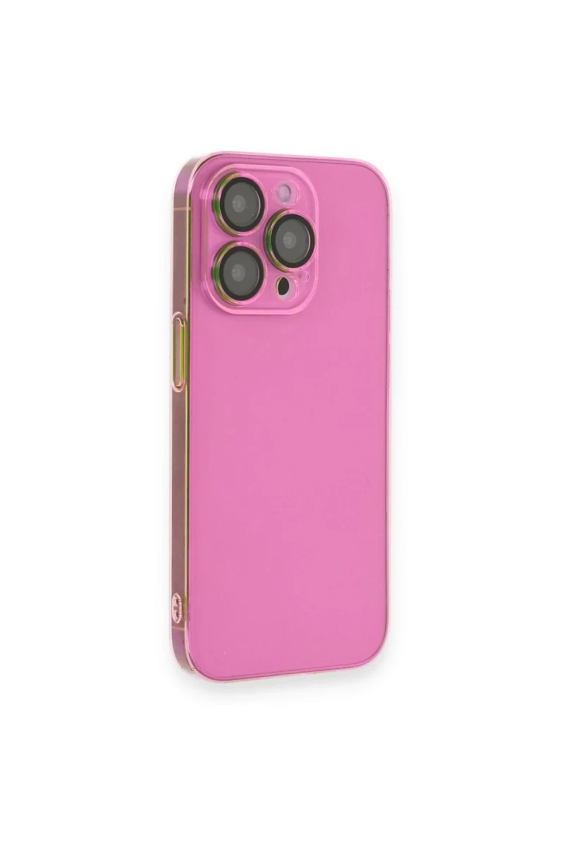 Apple iPhone 13 Pro Uyumlu Kılıf Armada Lensli Kapak - Pembe