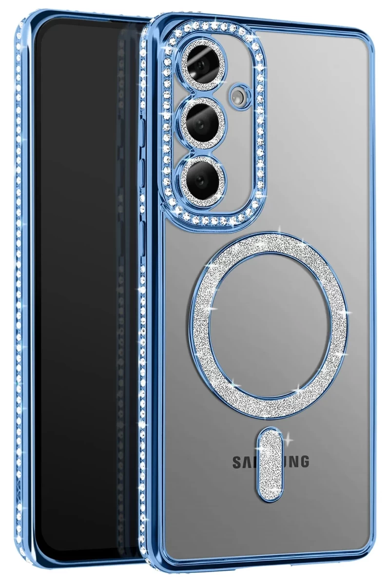 Samsung Galaxy S26 Uyumlu Joke Simli Magneticsafe Kılıf - Mavi