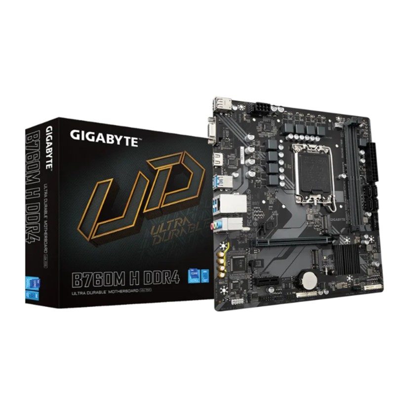 GIGABYTE B760M-H DDR4 3200MHZ 1XVGA 1XHDMI 1XM.2 USB 3.2 MATX 1700P (12. / 13. VE 14. NESİL İŞLEMCİ UYUMLU)