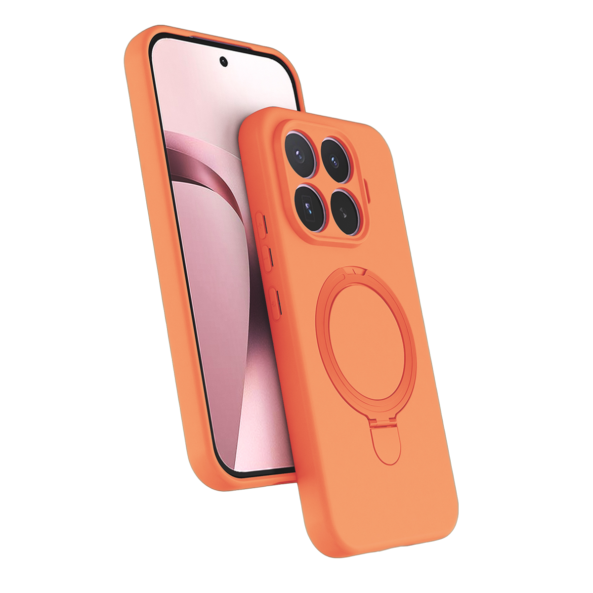 Xiaomi Mi 17T Pro Regal Magsafe Standlı Kapak - Turuncu