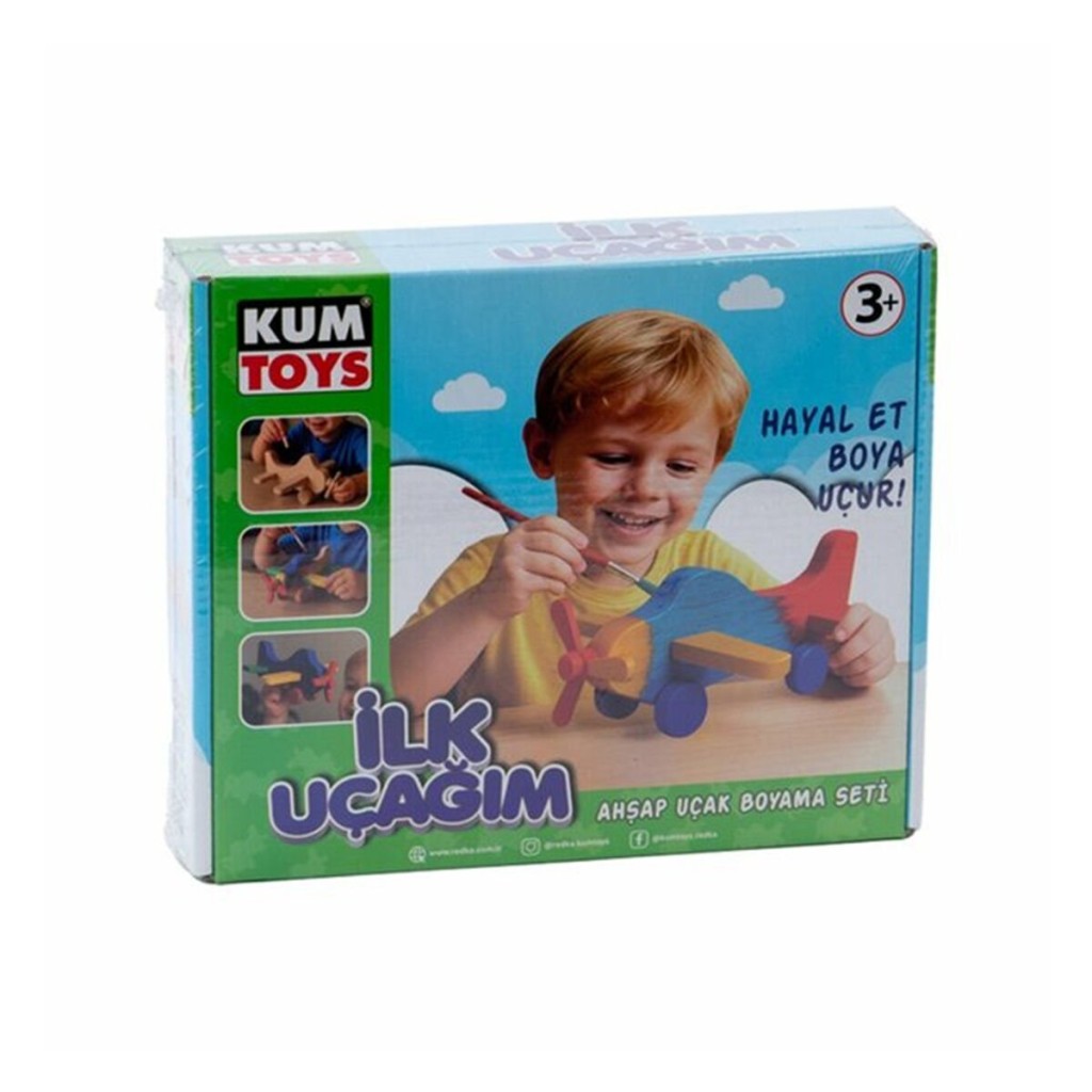 KM5869 İLK UÇAĞIM AHŞAP BOYAMA SETİ