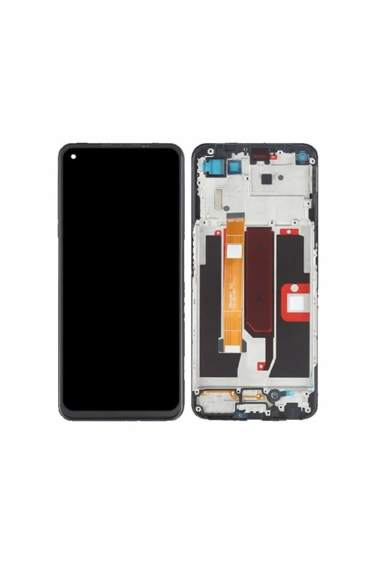 Oppo A54 Uyumlu Ekran Dokunmatik Çıtalı SRV (Siyah)