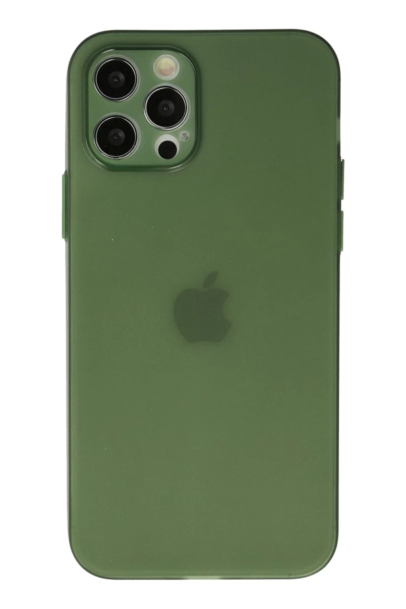Apple iPhone 12 Pro Max Uyumlu Kılıf Puma Silikon - Yeşil
