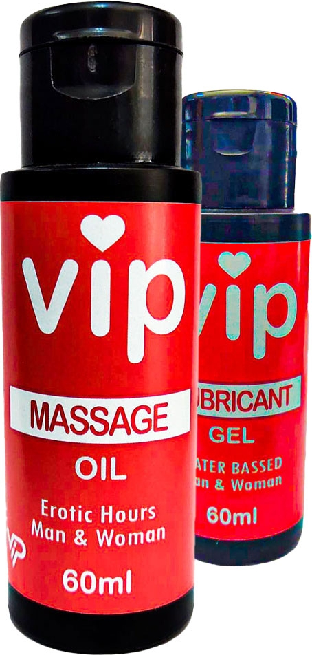 Vıp 60 ml Naturel Erotikmasaj Yağı ve 60 ml Iubrikantkrem