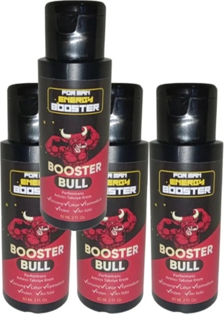 Süper Booster Bull 4 Tane Erkeklere Özel Krem 60 ml / 4 Adet 60 ml