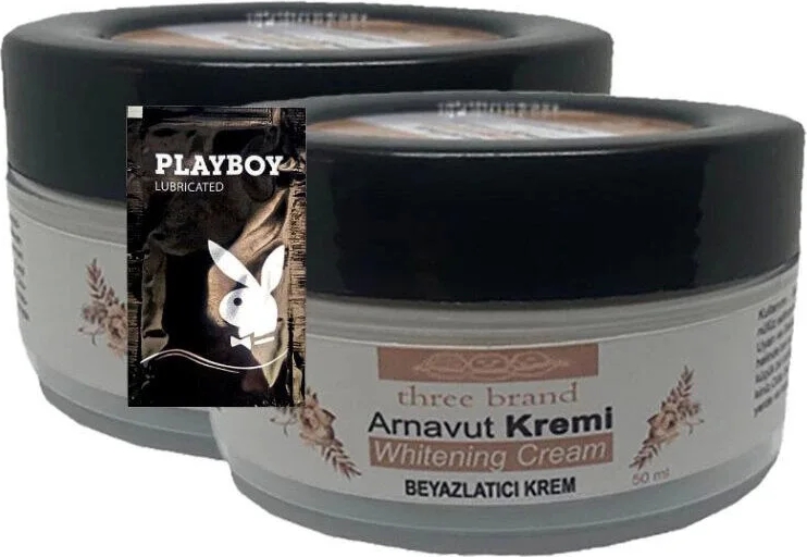 Arnavut Kremi 2X50 ml Cilt Masaj Bakım Kremi 1 Adet Jel ile