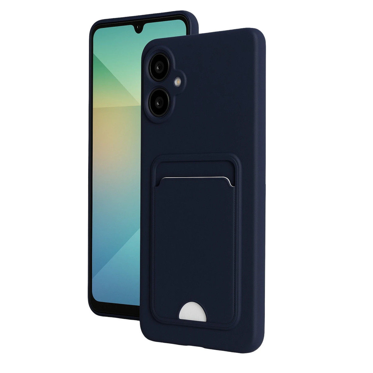 Samsung Galaxy A07 4G Uyumlu Kelvin Kartvizitli Silikon - Lacivert