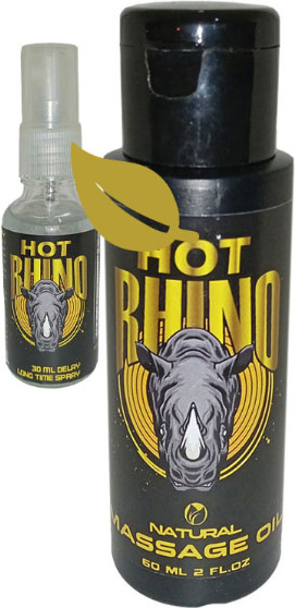 Bonie Hot Rhino Bay Bayan Masaj Yağı 60 ml + 30 ml Erkeğe Uzun Deneyimler Spreyi