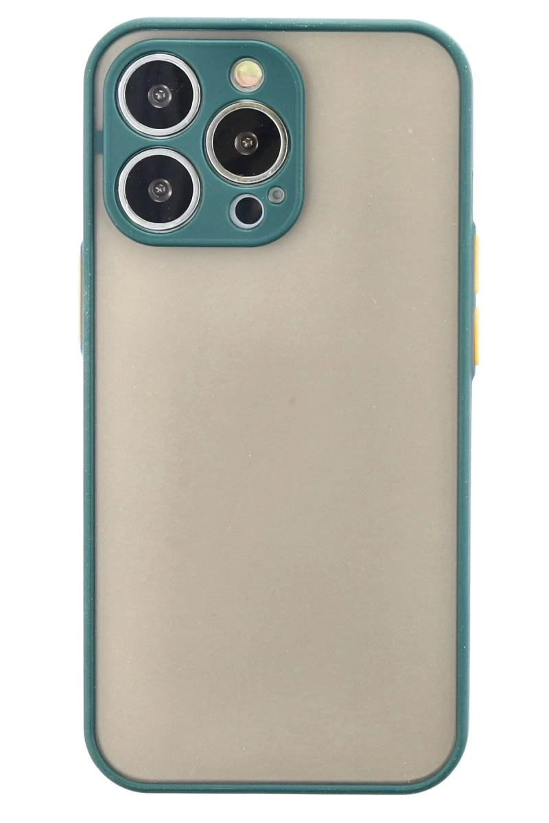 Apple iPhone 14 Pro Max Uyumlu Kılıf Montreal Silikon Kapak - Yeşil