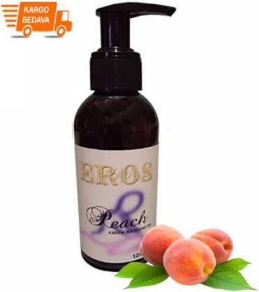 Eros Peach Massage Oil 120ML Şeftali Kokulu  Masaj Yağı