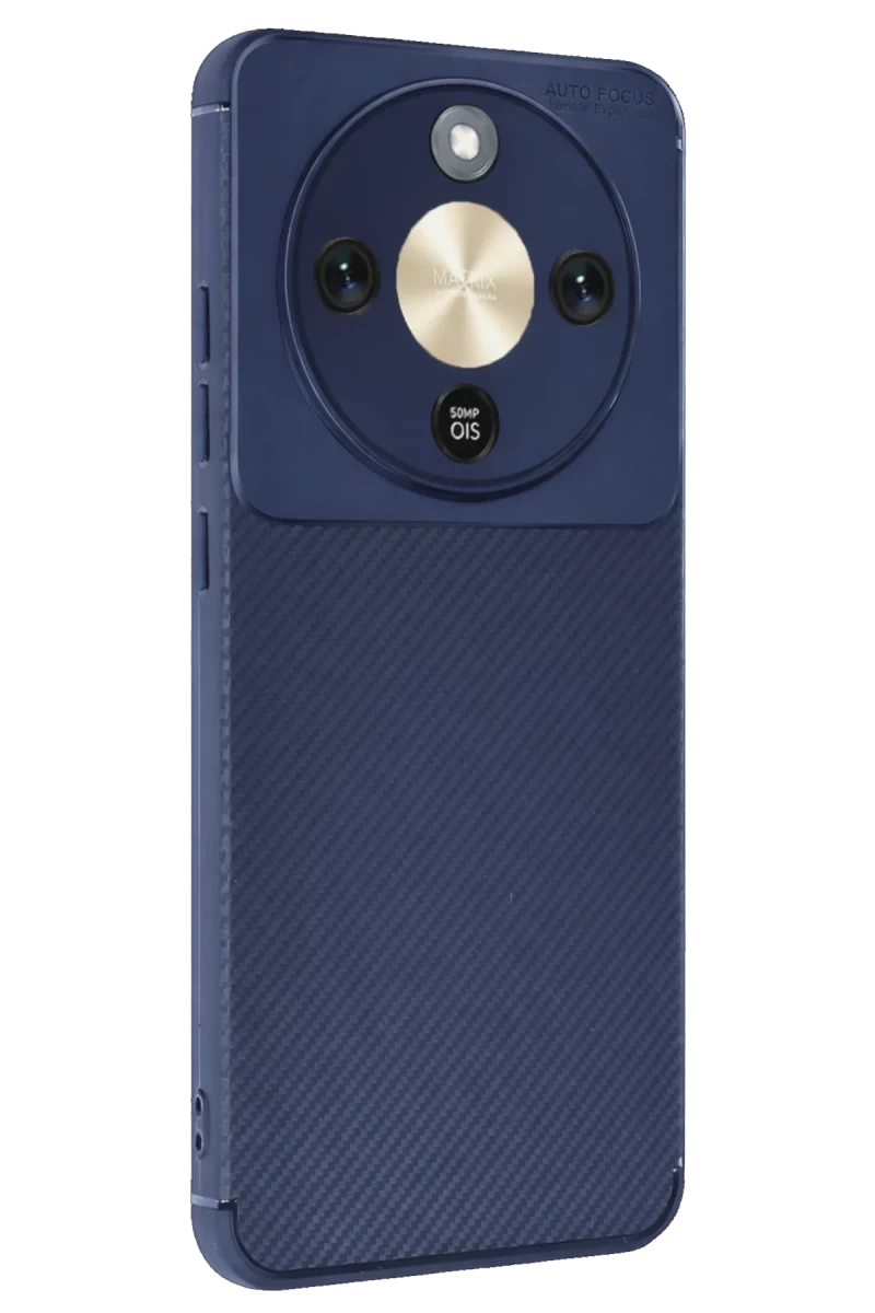 Huawei Honor Magic 8 Lite Uyumlu Auto Focus Karbon Kapak - Lacivert