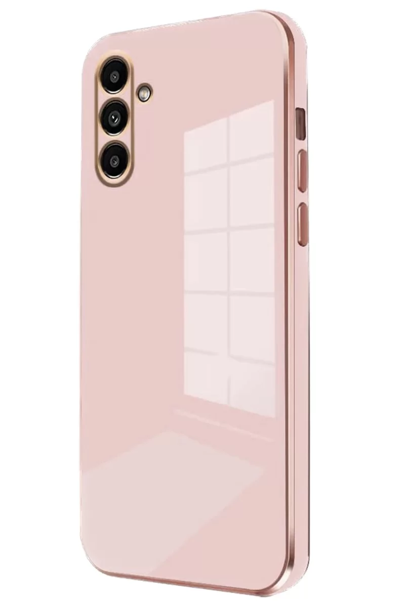 Samsung Galaxy A15 4G Uyumlu Kılıf Volet Silikon - Pembe