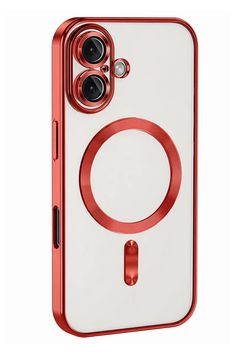 Apple iPhone 16 Uyumlu Kılıf Kross Magneticsafe Kapak - Kırmızı
