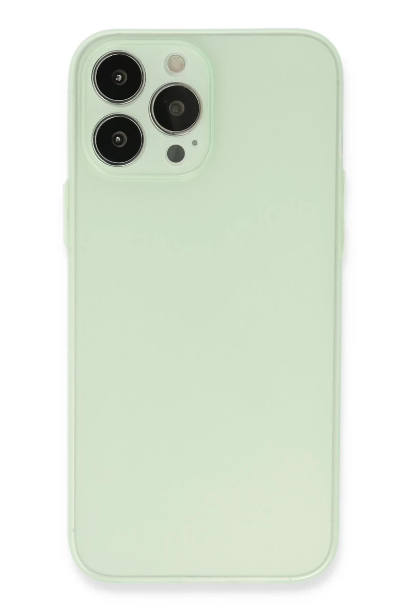 Apple iPhone 13 Pro Max Uyumlu Kılıf Puma Silikon - Açık Yeşil