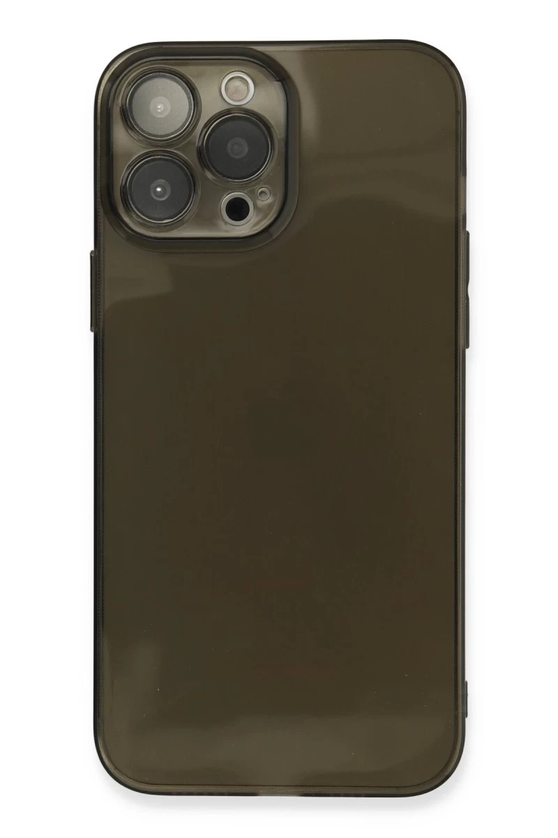 Apple iPhone 13 Pro Uyumlu Kılıf Fly Lens Silikon - Siyah