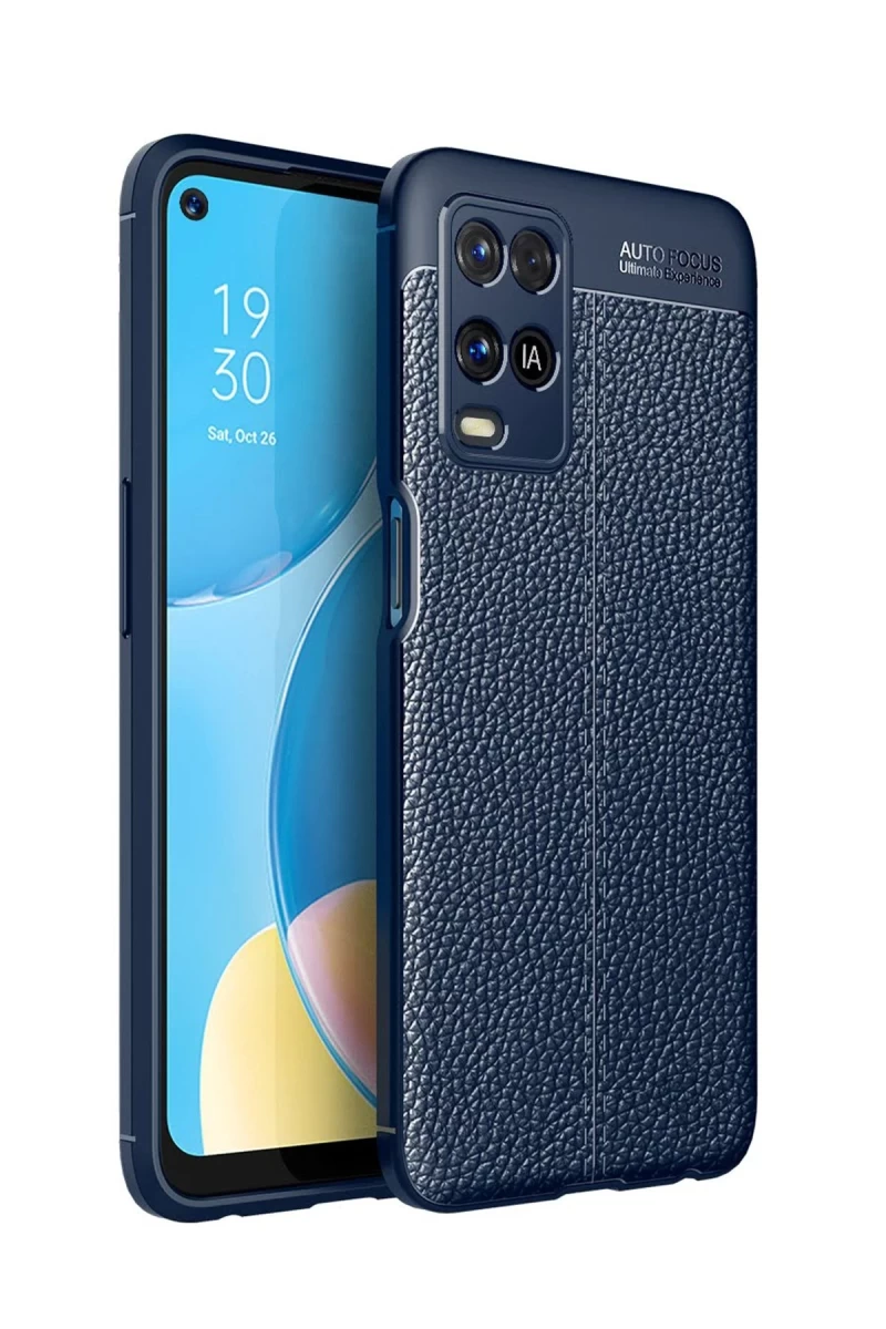 Oppo A54 4G Uyumlu Kılıf Auto Focus Kapak - Lacivert
