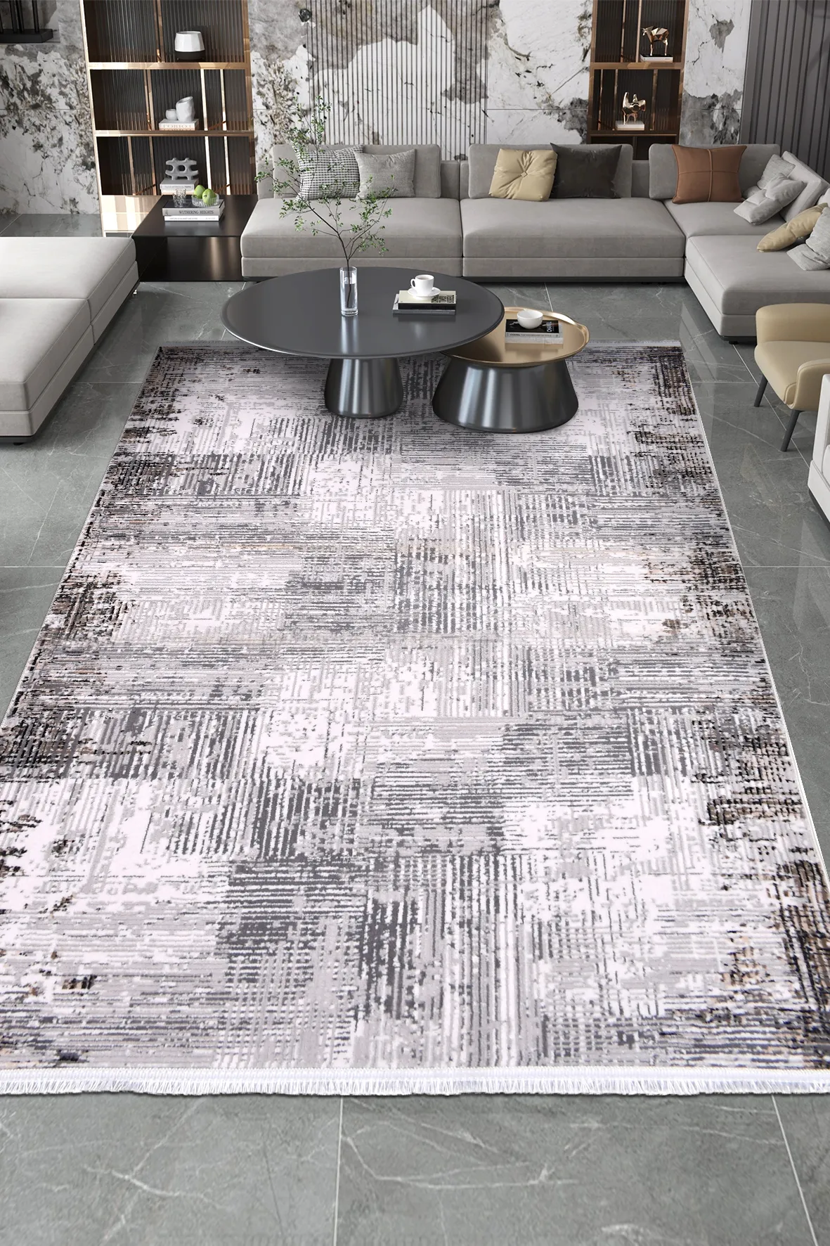 YoudayHomeCollection ROXSTONE Model Oturma Odası Halısı · EBAT: 200X200