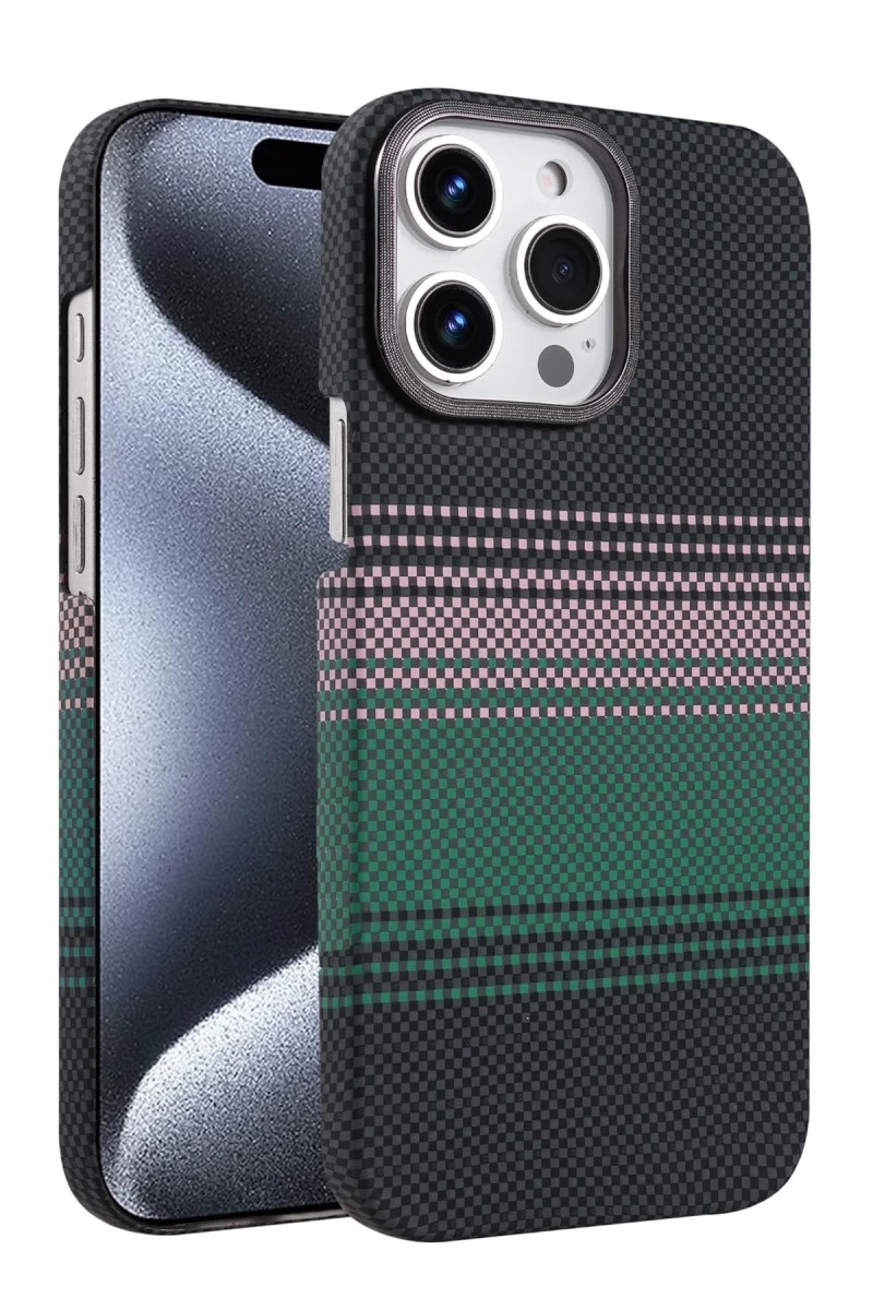 Apple iPhone 15 Pro Max Uyumlu Vega Magsafe Kapak - Yeşil