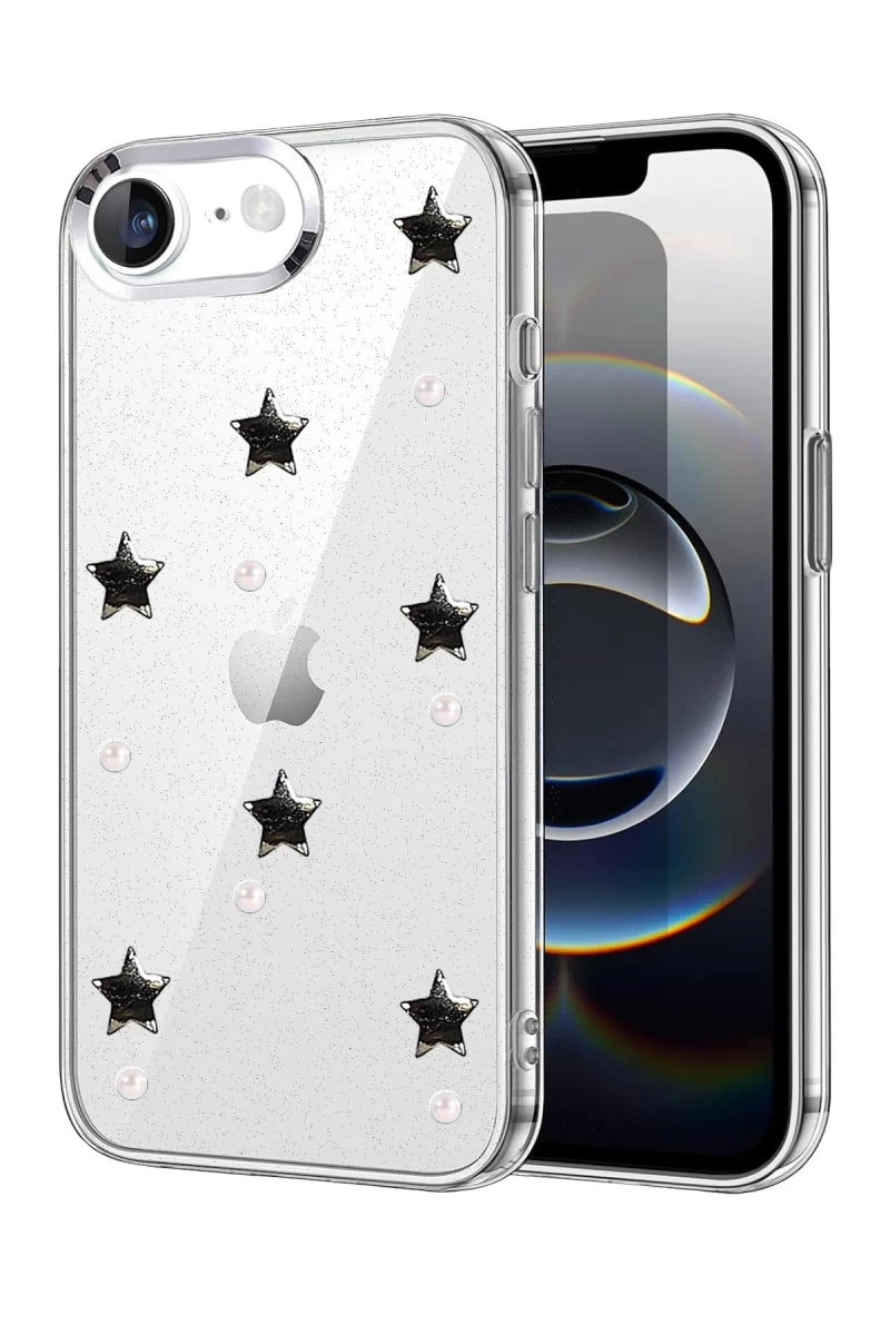Apple iPhone 16E Uyumlu Fiyonk Desenli Kapak - Desen 7