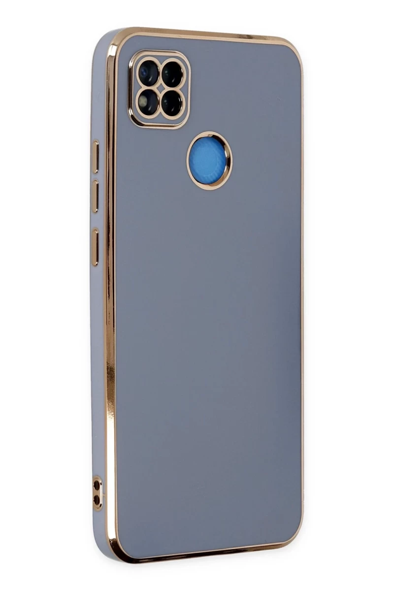 Xiaomi Redmi 9C Uyumlu Kılıf Volet Silikon - Mavi