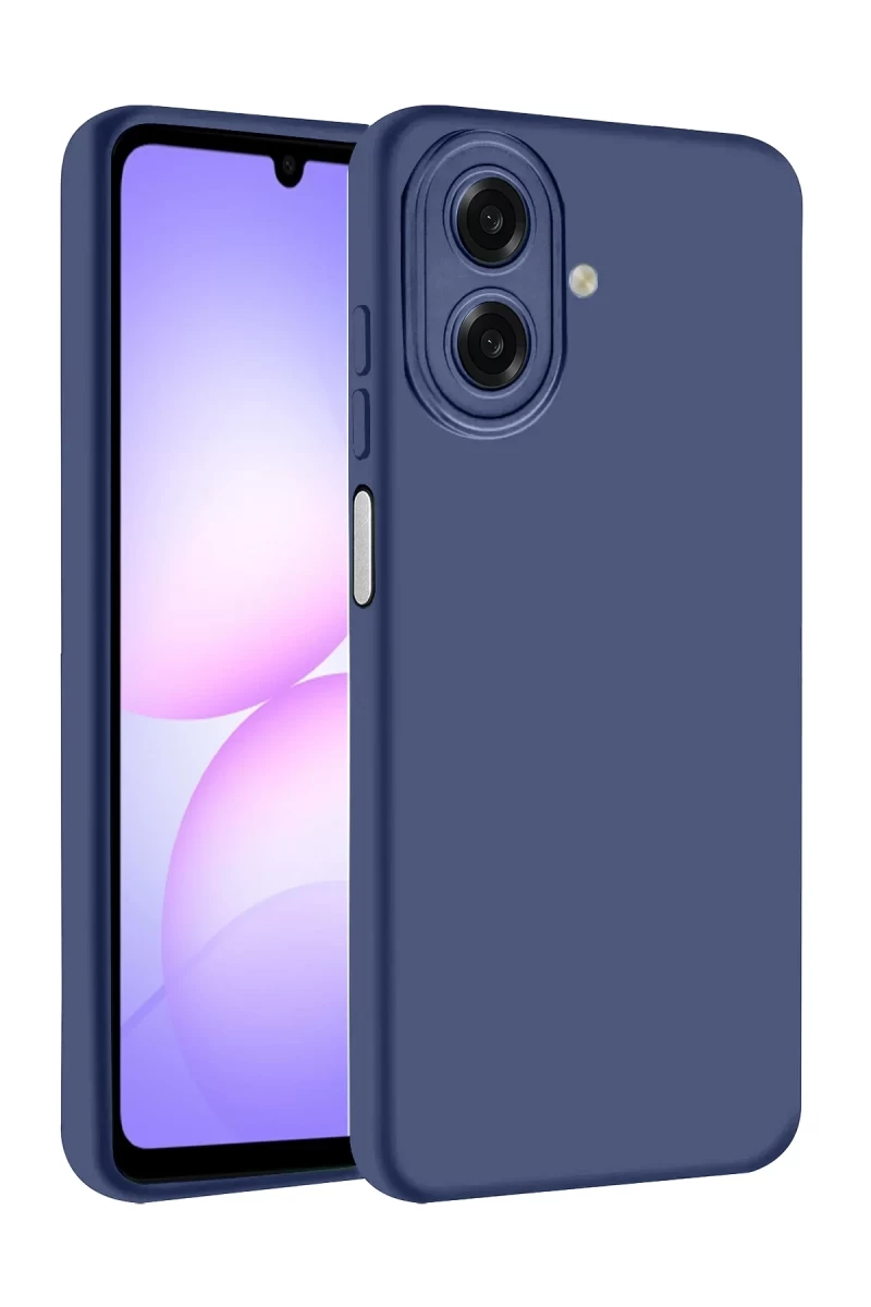 Samsung Galaxy A07 4G Uyumlu Nano içi Kadife Silikon - Lacivert